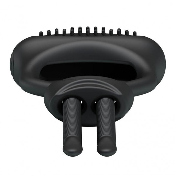 PRETTY LOVE - Male Delay Adjustable Cock Ring (Battery - Black) PRETTY LOVE - Male Delay Adjustable Cock Ring (Battery - Black)